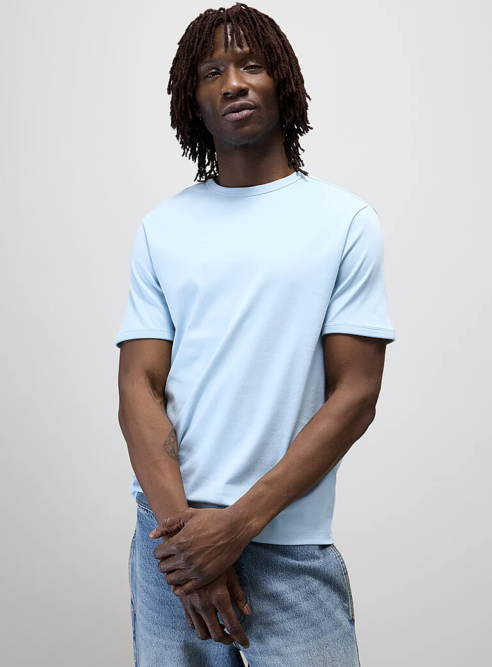 Dressy Pima cotton jersey T-shirt