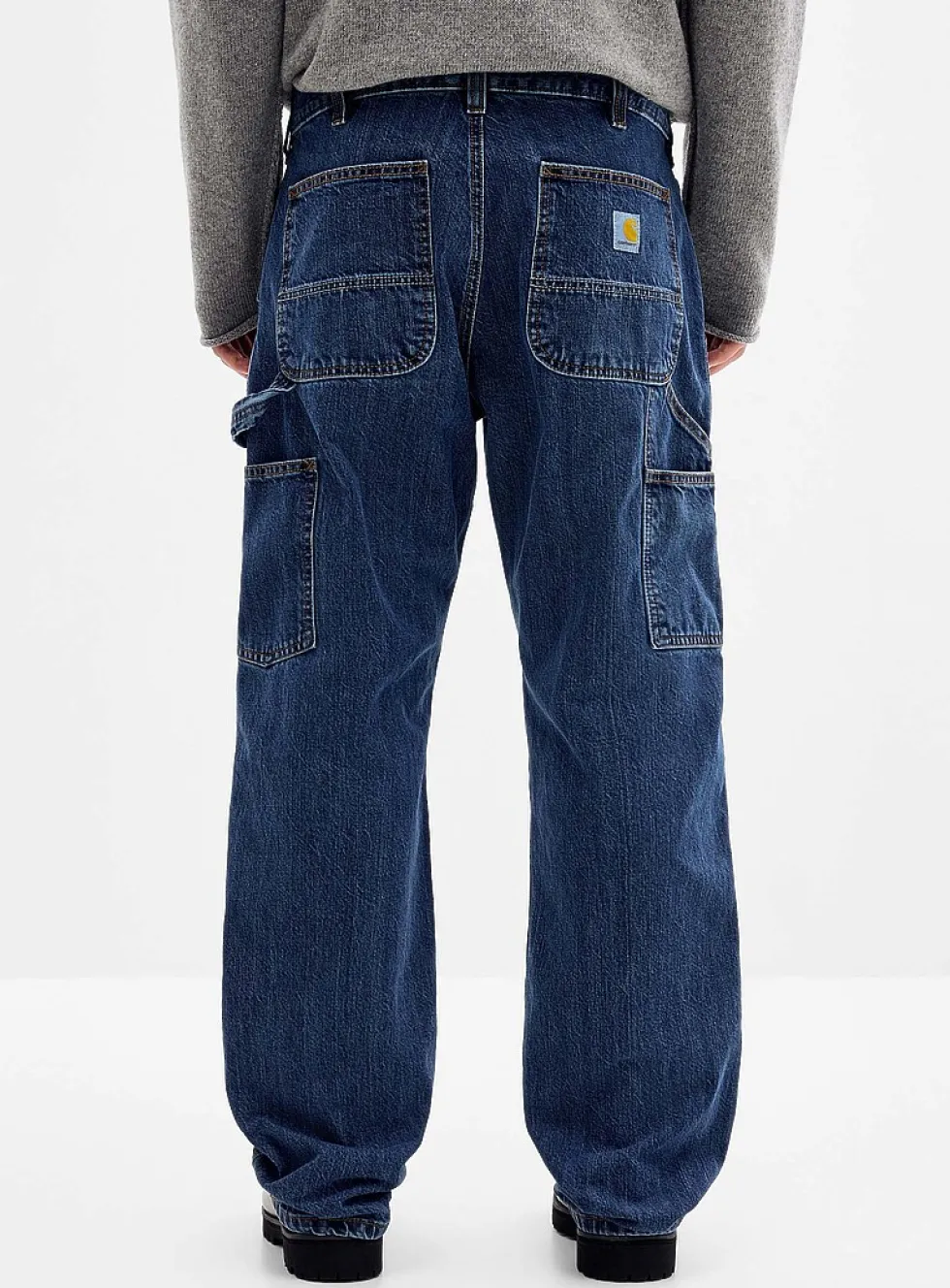 Dungaree double-knee work jean