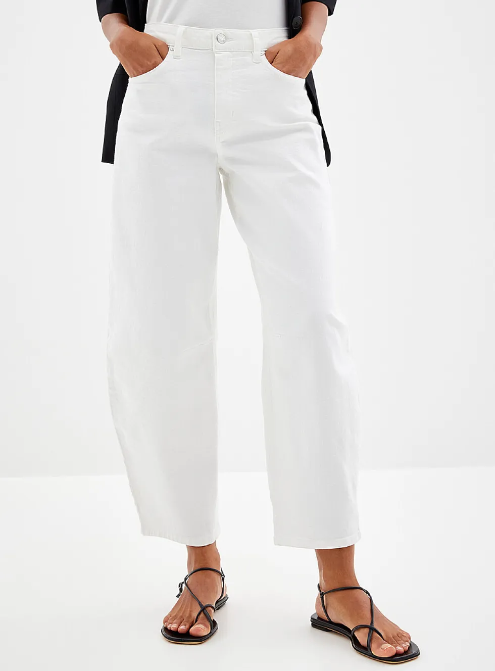 Ecru stretch jean