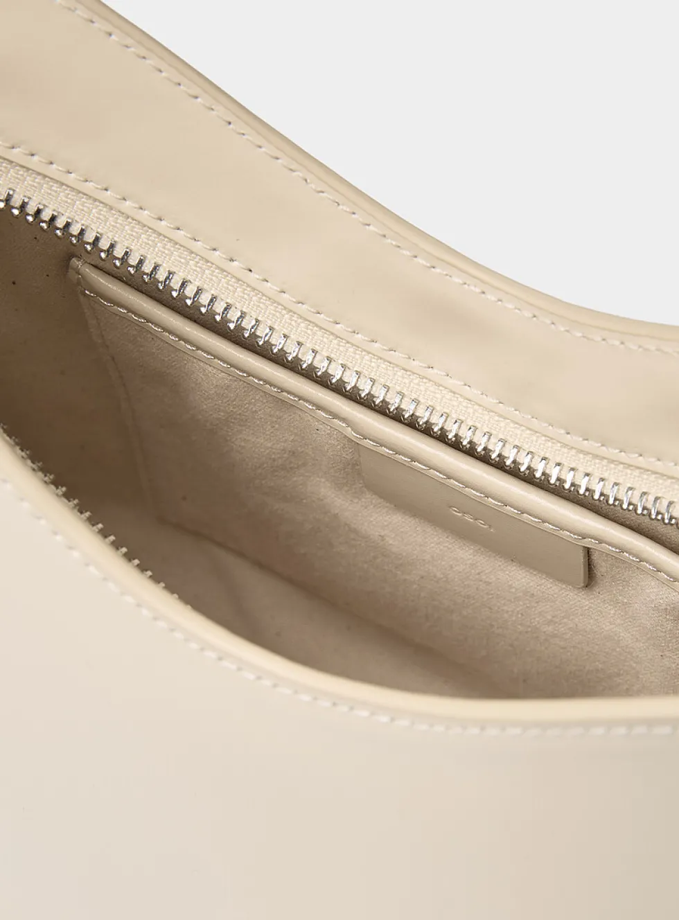 Egg ecru leather mini-bag