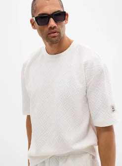 Embossed geo T-shirt