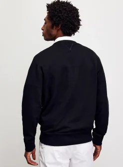 Embroidered rider logo sweatshirt