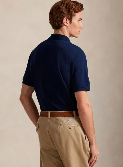 Embroidered rider piqué polo