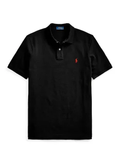 Embroidered rider piqué polo