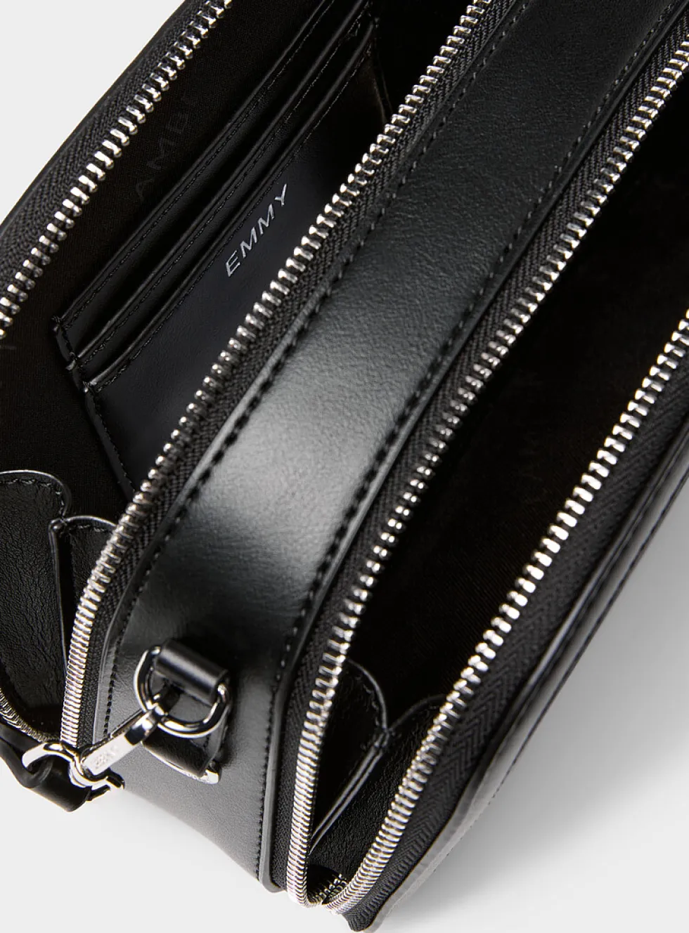 Emma topstitched crossbody bag