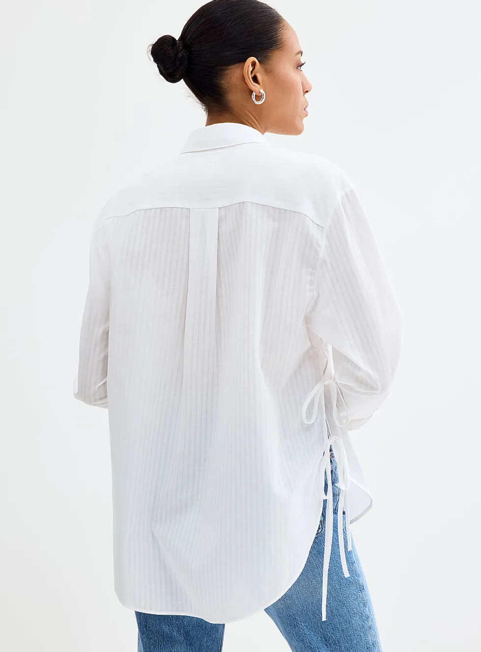 Erigeron side-tie shirt