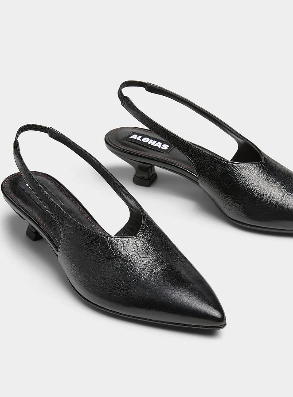 Eros slingback leather mules