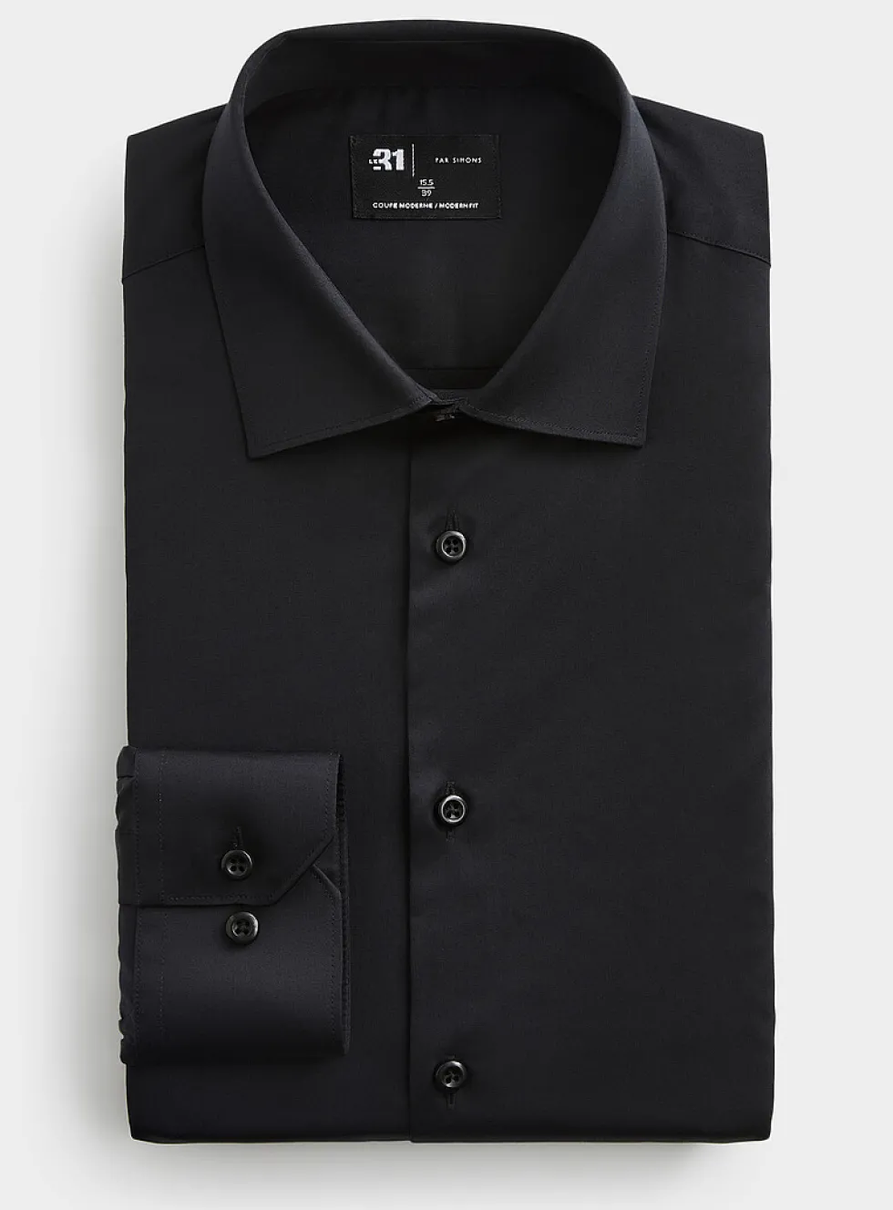 Essential satiny cotton shirt