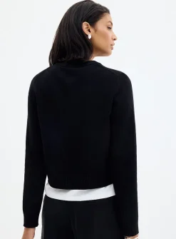 Essential solid boxy-fit cardigan