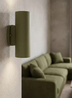 Evolution two-way cylindrical wall sconce