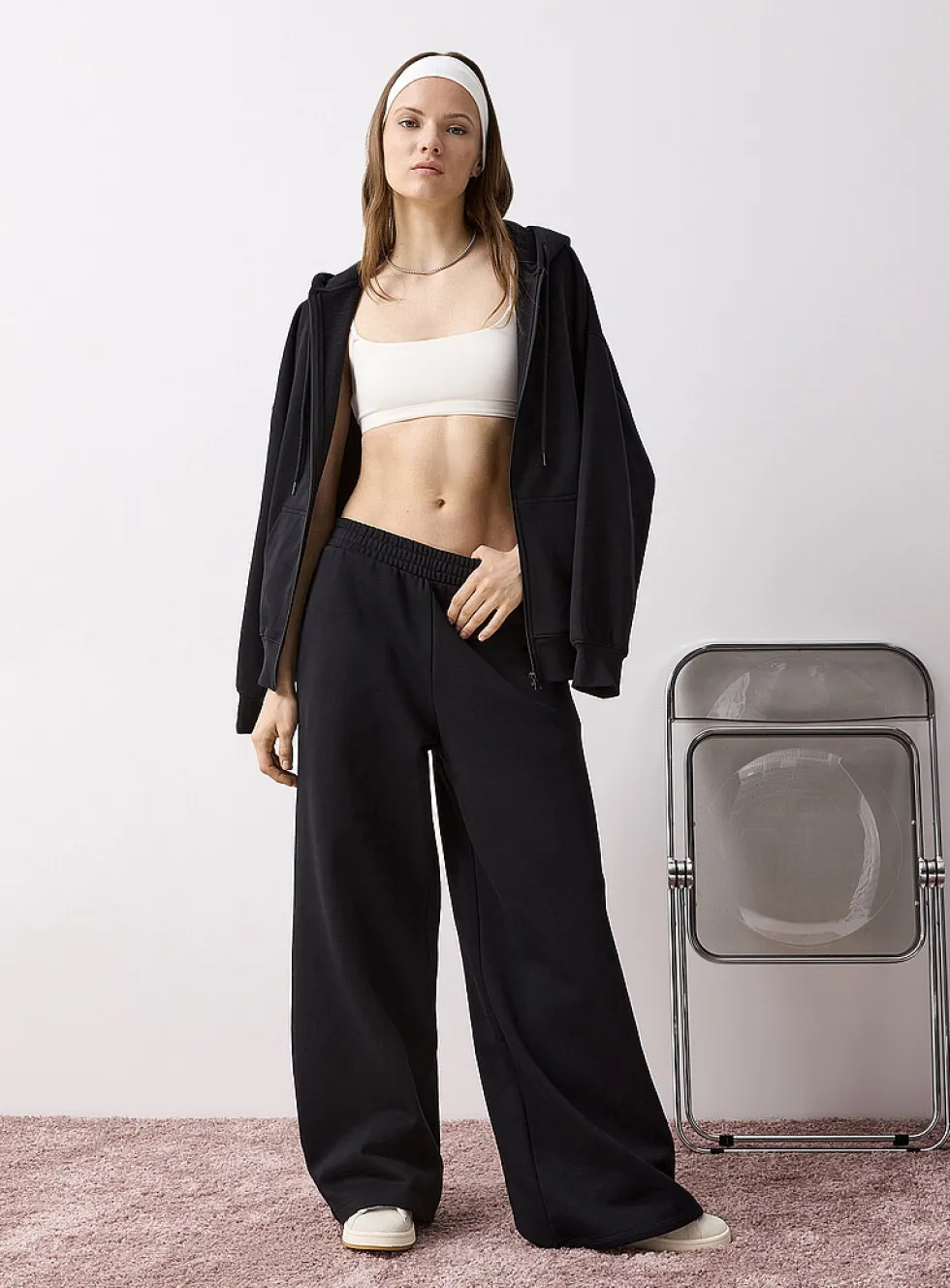 Extra-wide fleece pant