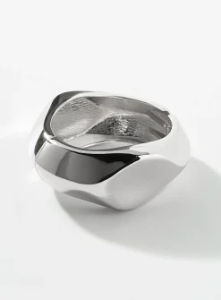 Faceted solid bangle