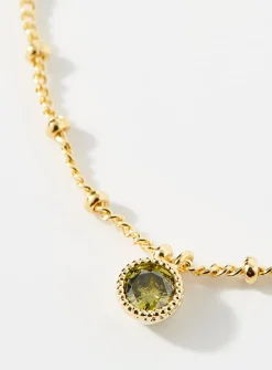 Faceted stone chain