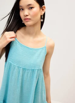 Faded tiered minidress