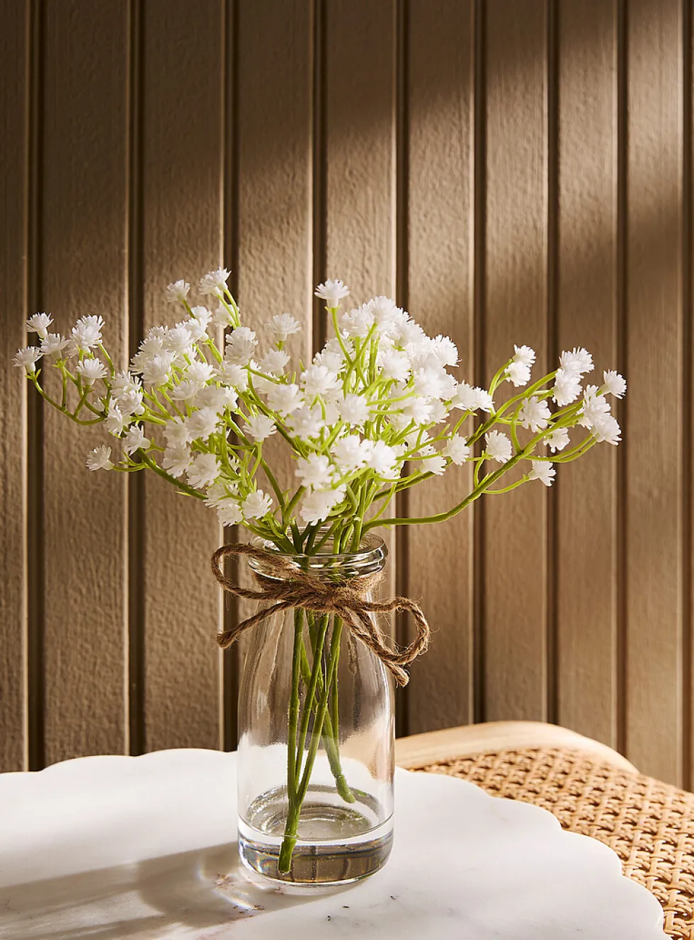 Faux gypsophila bouquet