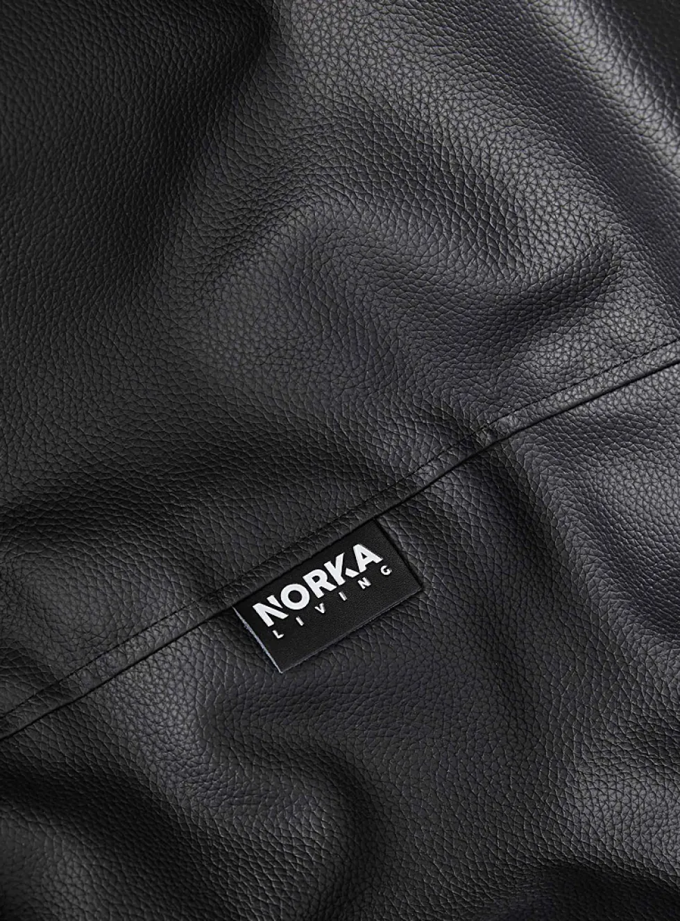Faux-leather beanbag chair