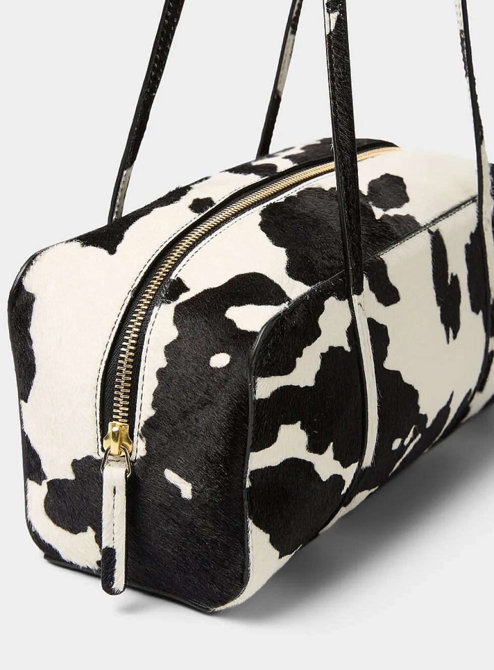 Filo hair-on leather shoulder bag