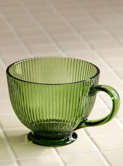 Fine grooved mug