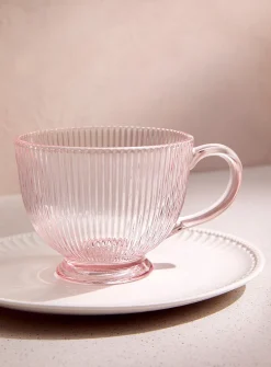 Fine grooved mug