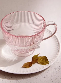 Fine grooved mug