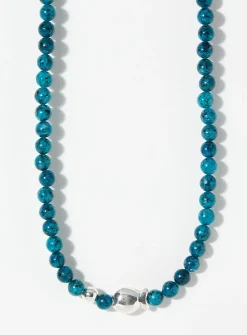 Fish turquoise beaded necklace