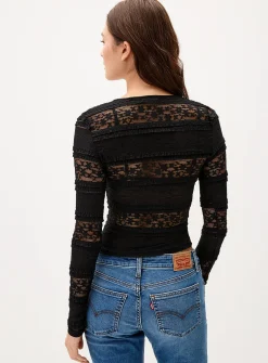 Fitted lace cardigan