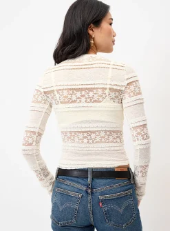 Fitted lace cardigan