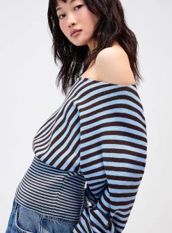 Fitted striped sweater