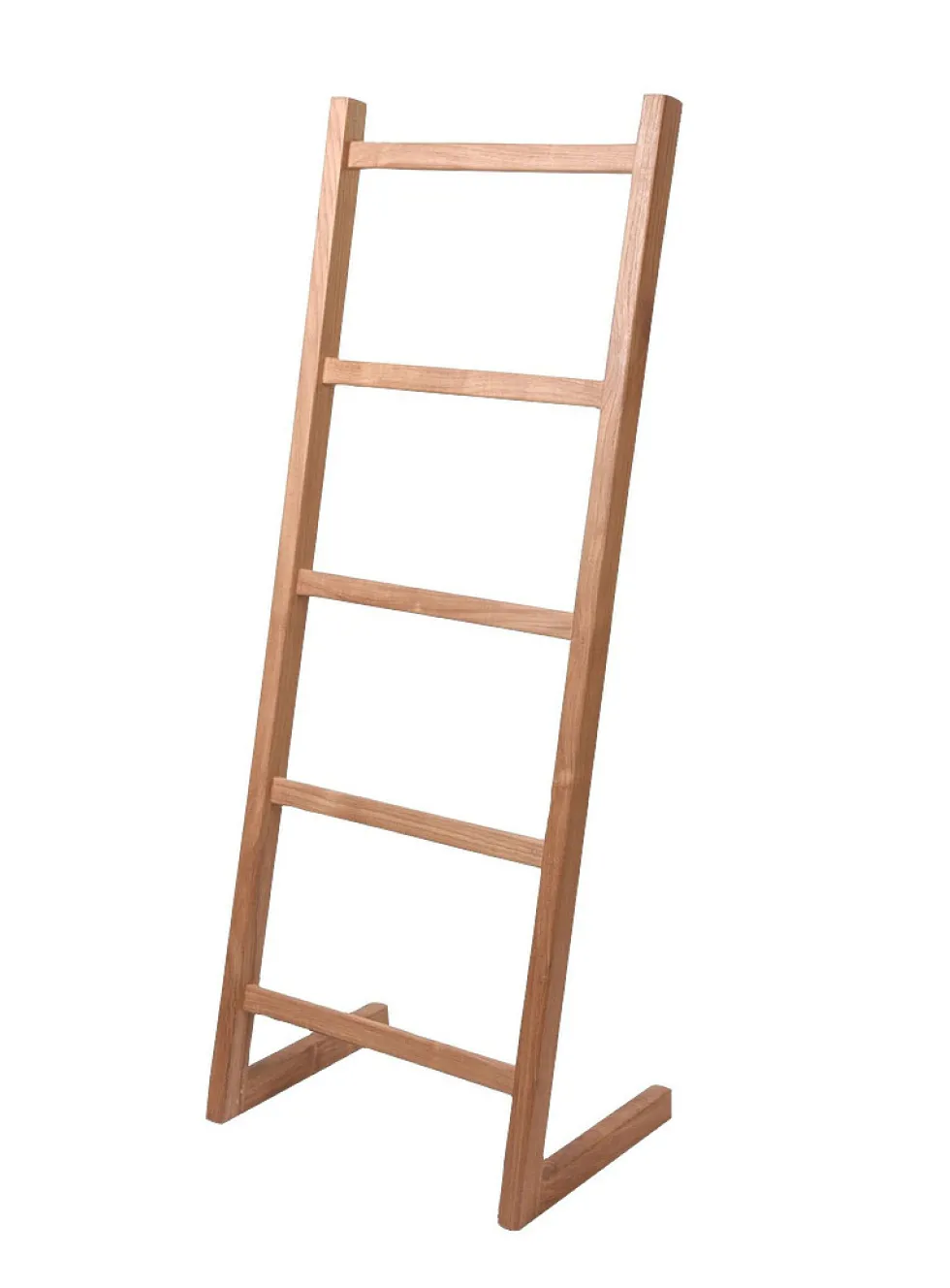 Five-rung teak wood ladder