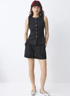 Flared tailored vest