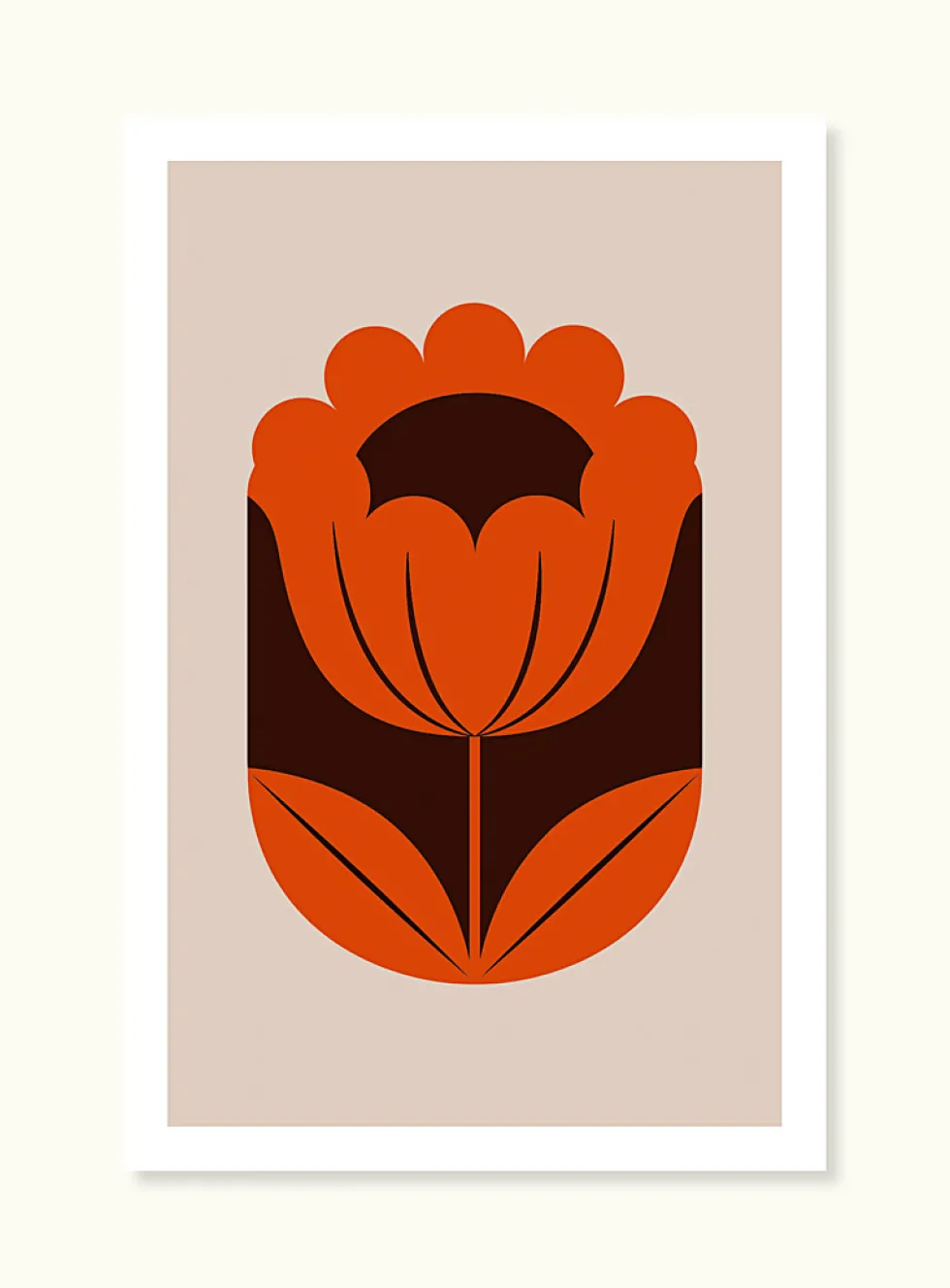 Fleur d'automne art print