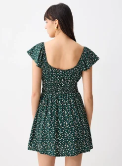 Floral bows short dress