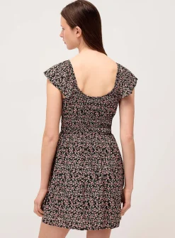 Floral bows short dress
