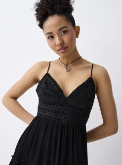 Floral crochet dress