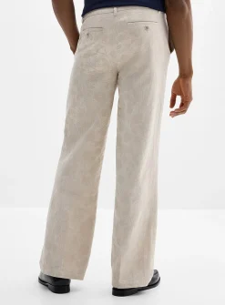 Floral jacquard pant