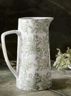 Floral tapestry pitcher