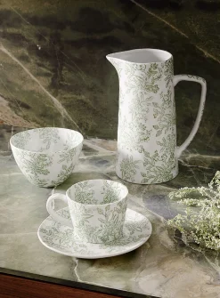 Floral tapestry pitcher