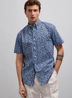 Floral tapestry shirt