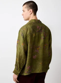 Floral vine fluid shirt