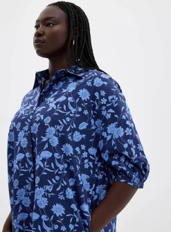 Flower bouquet shirtdress