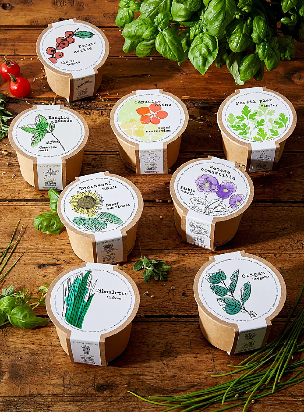 Flowers and herbs to grow