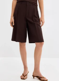Flowy hammered Bermuda short