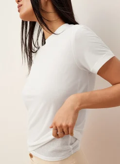 Flowy micromesh boxy-fit T-shirt