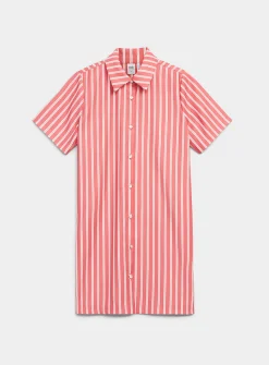 Flowy patterned shirtdress