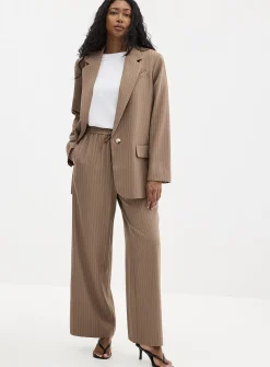 Flowy pinstripe blazer