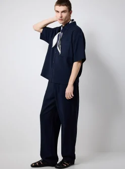 Fluid crinkled shirt