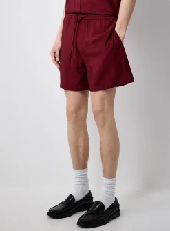 Fluid crinkled shorts