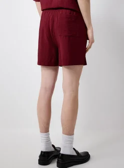 Fluid crinkled shorts