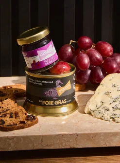 Foie gras and port jelly duo