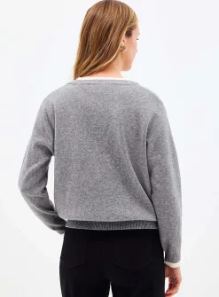 Fooler striped Henley sweater
